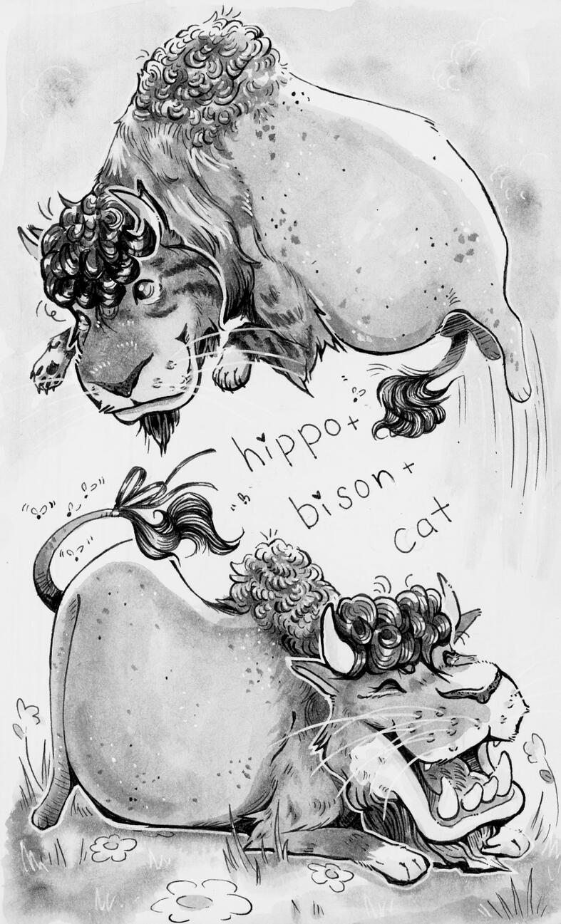 Hippo-Bison-Cat