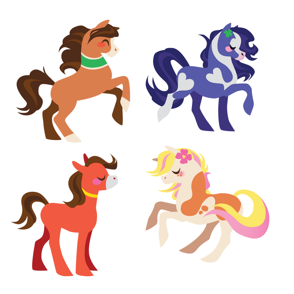 Happy Horses Sketch Exploration